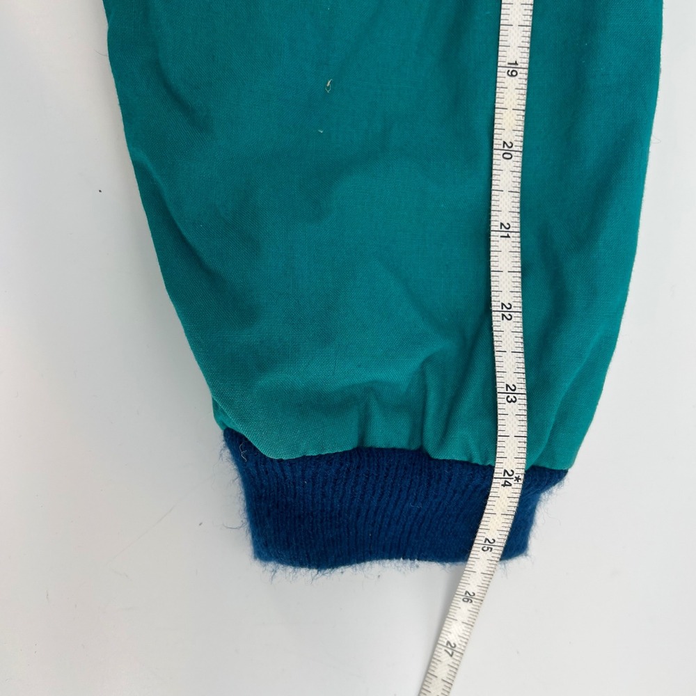 Norman Todd Classic Mens XXL Bomber Jacket EAA‎ Navy Teal Color Block Zip Up - Picture 8 of 9